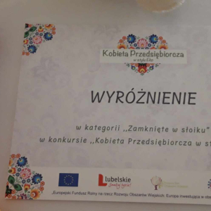 Wyróżnienie.