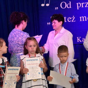 Zdjęcia z konkursu śpiewaczego.