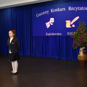 Zdjęcia z konkursu recytatorskiego.