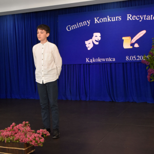 Zdjęcia z konkursu recytatorskiego.