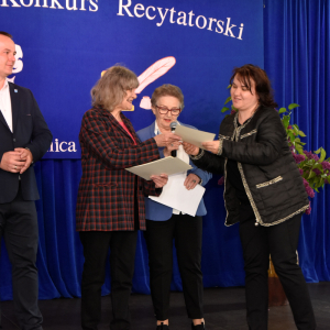 Zdjęcia z konkursu recytatorskiego.