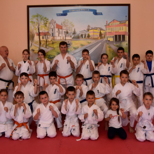 Zdjęcia z egzaminu karate.