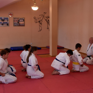 Zdjęcia z egzaminu karate.