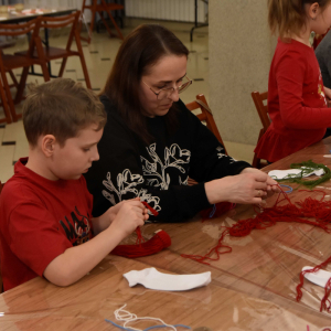 Zdjęcia z warsztatów świątecznych.