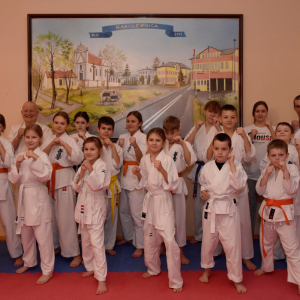 Uczestnicy egzaminu Karate.