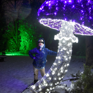 Uczestnicy wycieczki podczas zwiedzania Lumina Parku.