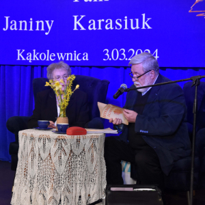 Pani Janina oraz prof. dr hab. Jan Adamowski.